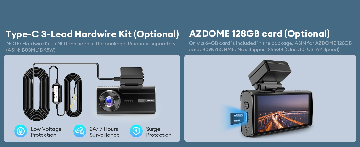 AZDOME M580 Dash Camera Easy To Install